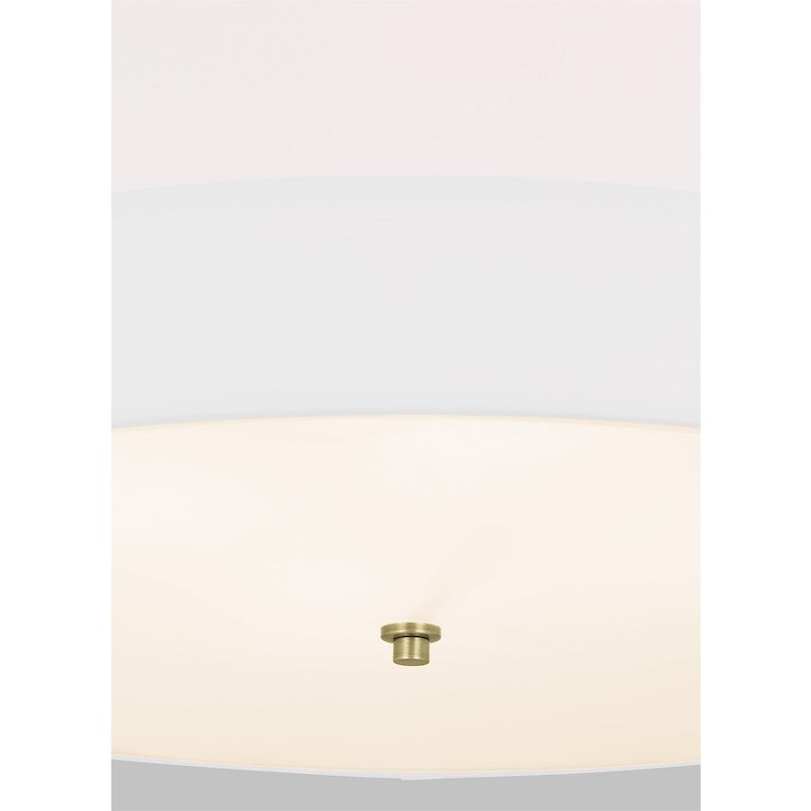 4 Light Wide Pendant, Time Worn BS