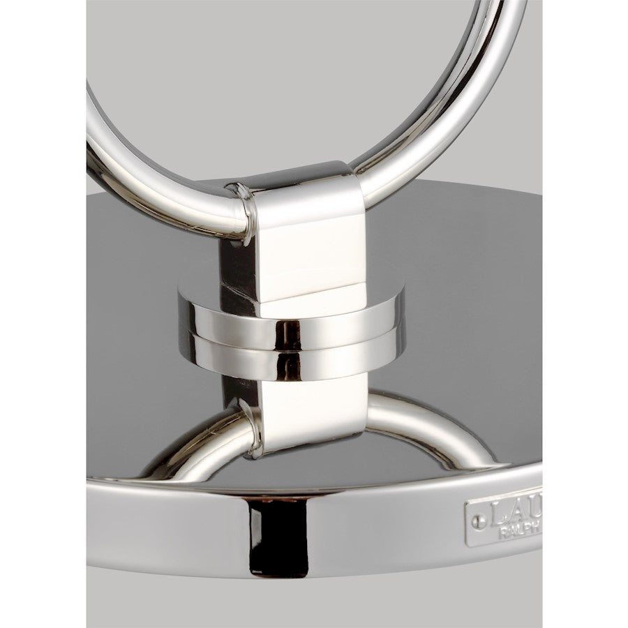 Studio Katie 1-Lt Table Lamp, Pol Nickel/White Linen