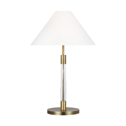 Visual Comfort Studio Robert 1-Lt Buffet Lamp, Time Worn BS/WH - LT1041TWB1