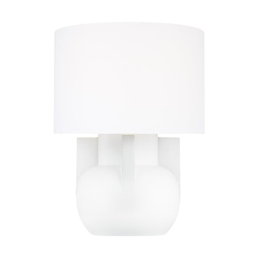 Visual Comfort Studio William 1 Light Wide Table Lamp, Ivory/White - LT1071IVC1