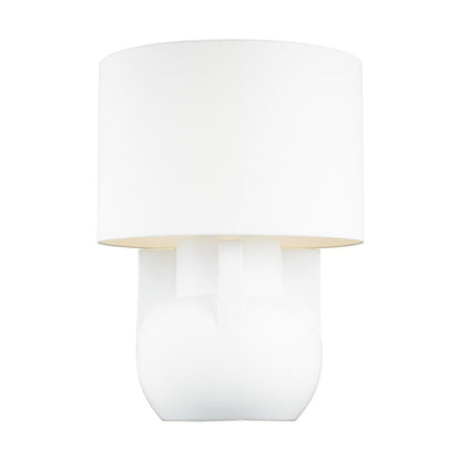 Studio William Wide Table Lamp, Ivory/White