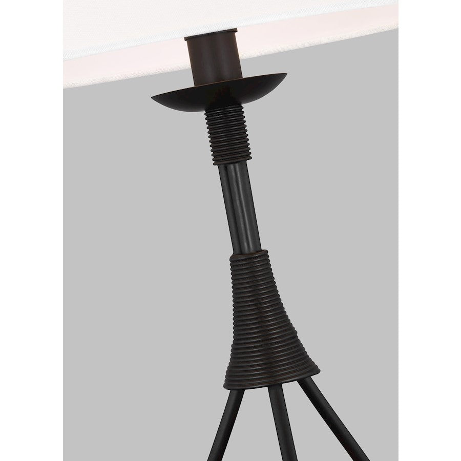 Studio Sullivan Table Lamp, Iron/White Linen