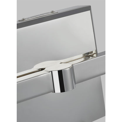 2 Light Bathroom Vanity Light, Polished Nickel