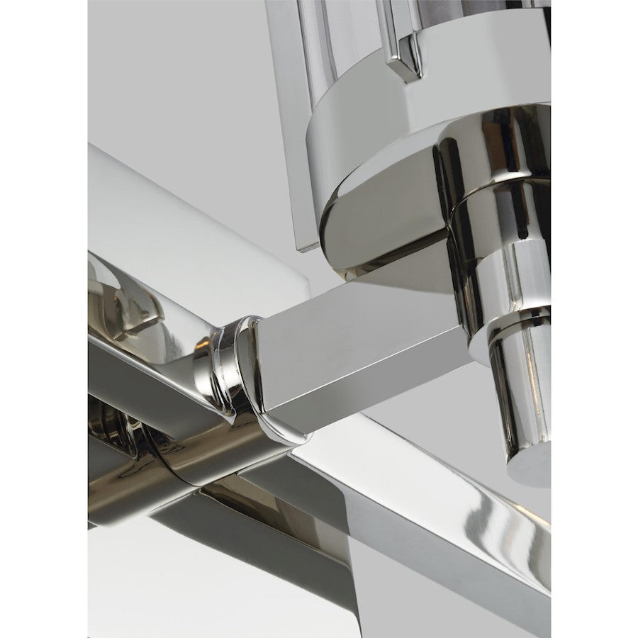 3 Light Bathroom Vanity Light, Polished Nickel
