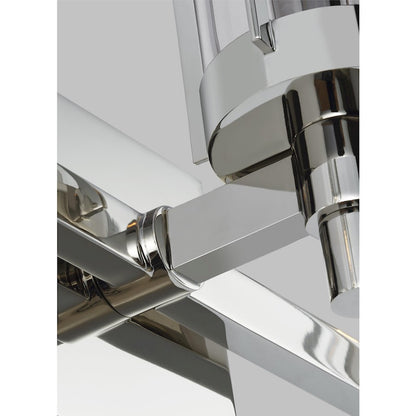 3 Light Bathroom Vanity Light, Polished Nickel
