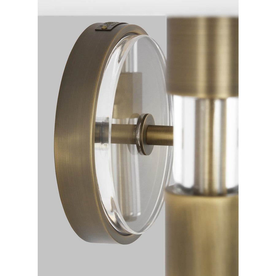 3 Light Bathroom Vanity Light, Brass