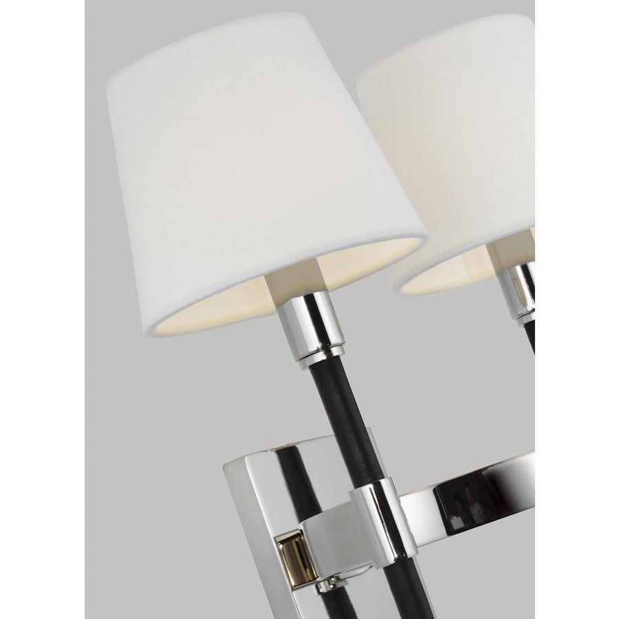 2 Light Double Wall Sconce