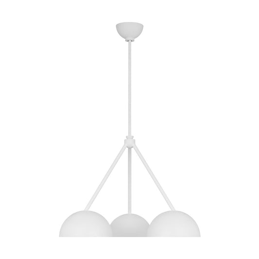 Visual Comfort Studio Beaunay 3 Light Med Chandelier, Cast Plaster - LXC1043CPST