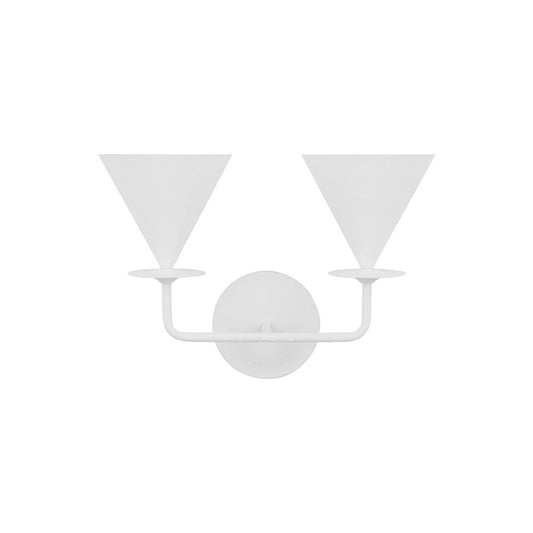 Visual Comfort Studio Cornet 2 Light Double Sconce, Cast Plaster - LXW1052CPST