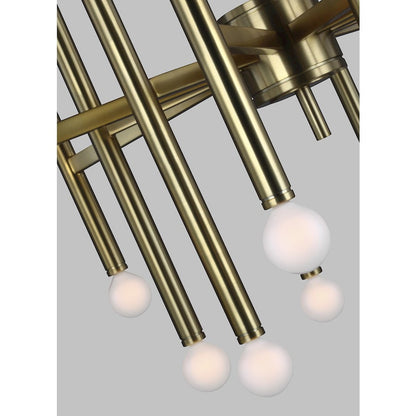 24-Light Large Chandelier, Brass