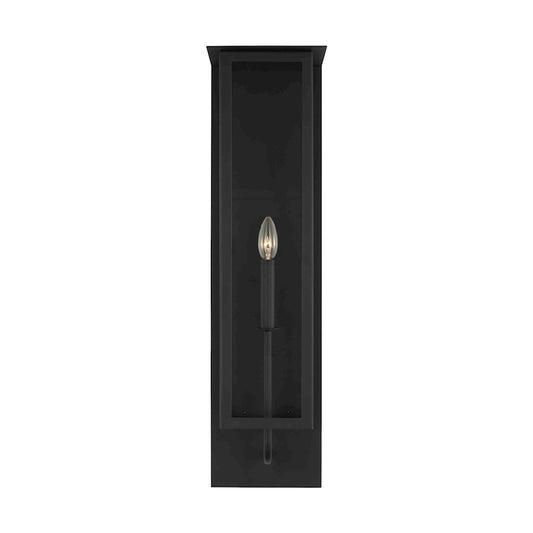 Visual Comfort Studio Dresden 1-Lt XL Lantern, Black/Clear - TFO1021TXB