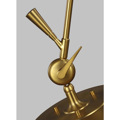 Studio Signoret 1-Lt Task Table Lamp, Brass/Midnight