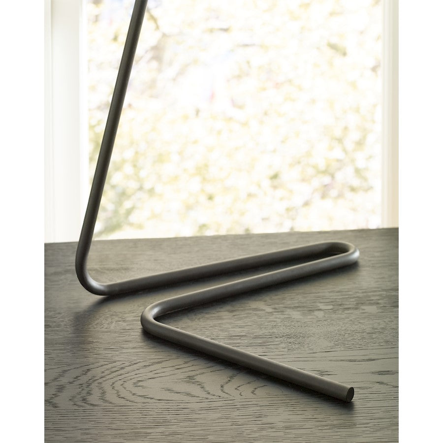 Studio Dylan 1-Lt Tall Table Lamp, Brass/White Linen