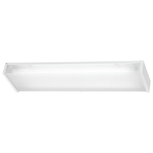 Minka Lavery 25in 2-Light Flush Mount | Transitional White Finish | Hallway & Kitchen Ceiling Light | 25 x 7 x 2 in | Model 1010-44-PL