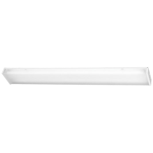 Minka Lavery Utility 49in 2-Light Flush Mount | Transitional White Metal | Hallway & Entryway | 49 x 7 x 2 in | Model 1011-44-PL