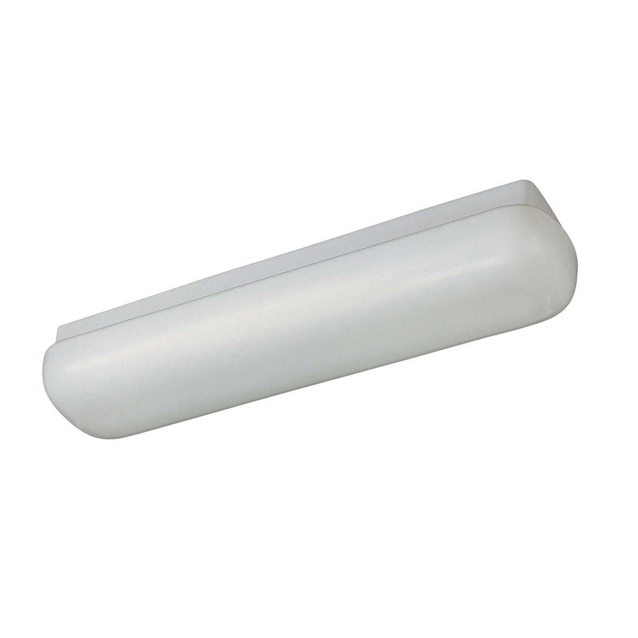 Minka Lavery Puff 27in 2-Light Vanity Light | Transitional White Metal | Bathroom Vanity | 27 x 6 x 4 in | Model 1013-44-PL