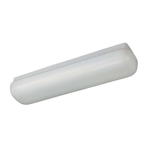 Minka Lavery Puff 27in 2-Light Vanity Light | Transitional White Metal | Bathroom Vanity | 27 x 6 x 4 in | Model 1013-44-PL
