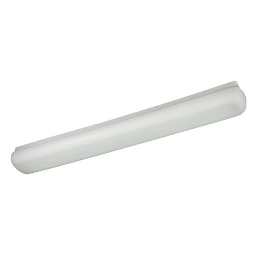 Minka Lavery 1015 51in 2-Light Fluorescent Flush Mount | Transitional White Steel | Kitchen & Laundry | 51 x 6 x 4 in | Model 1015-44-PL