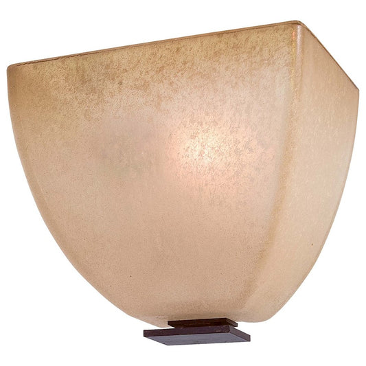 Minka Lavery Lineage 1-Light Wall Sconce | Transitional Iron Oxide Metal | Hallway & Bedroom Accent | 4 x 6.5 x 5.5 in | Model 1270-357