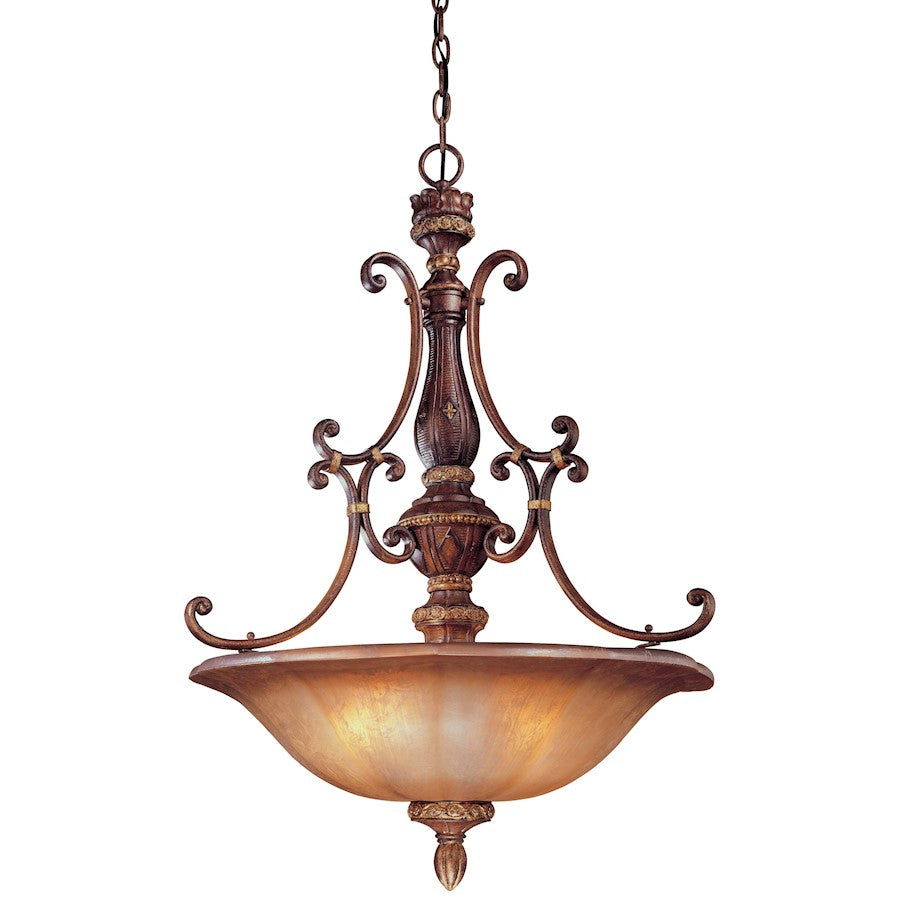 Minka Lavery Illuminati 26in 4-Light Pendant | Traditional Illuminati Bronze | Kitchen Island & Dining Room | 26 x 26 x 35 in | Model 1354-177