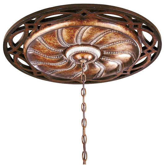 Minka Lavery Aston Court 26in Ceiling Medallion | Neo-Classical Bronze | Entryway & Hallway Accent | 26 x 26 x 1.5 in | Model 1750-206