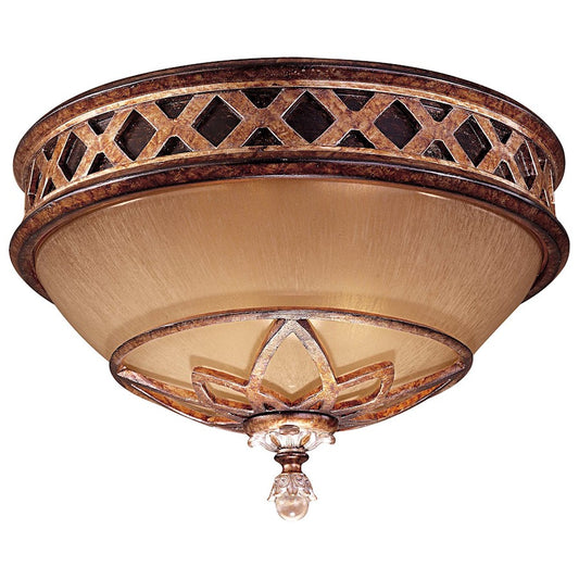 Minka Lavery Aston Court 13in 2-Light Flush Mount | Traditional Aston Court Bronze | Hallway & Bedroom Ceiling Light | Model 1755-206