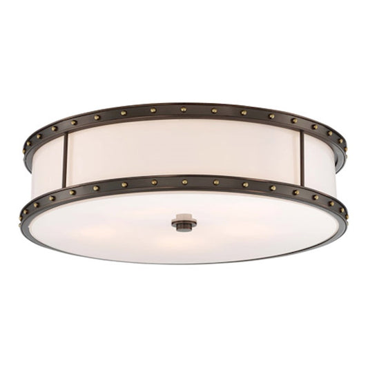 Minka Lavery 20in LED Flush Mount | Transitional Harvard Court Bronze | Bathroom & Covered Patio | 20 x 20 x 6 in | Model 1827-103-L