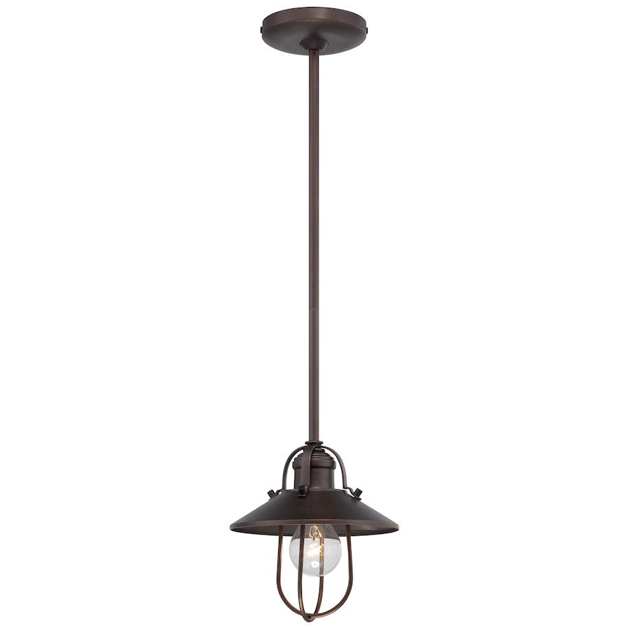 Minka Laver 8in 1-Light Pendant | Traditional Copper Bronze Patina | Kitchen Island & Accent | 8 x 8 x 8 in | Model 2250-647