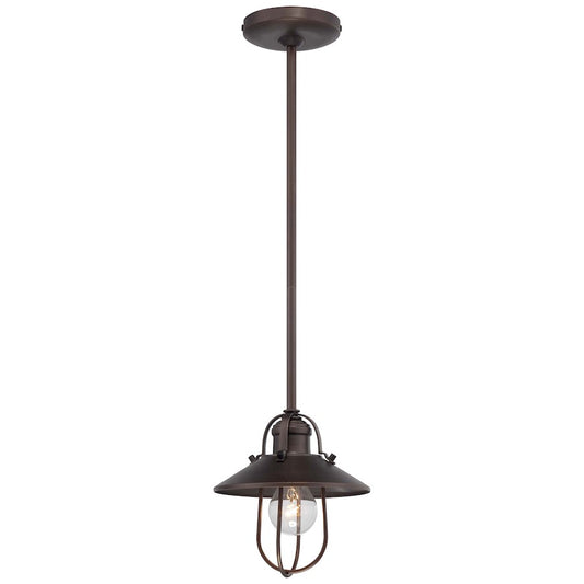 Minka Laver 8in 1-Light Pendant | Traditional Copper Bronze Patina | Kitchen Island & Accent | 8 x 8 x 8 in | Model 2250-647