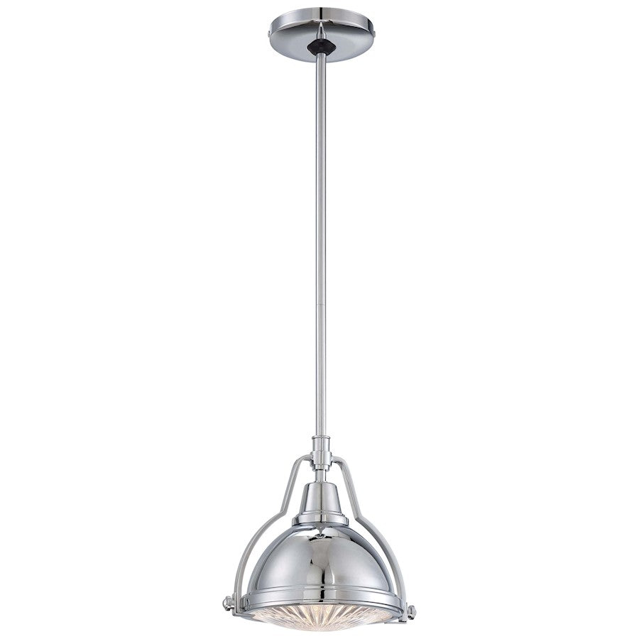 Minka Lavery 2252 9in 1-Light Pendant | Traditional Chrome | Kitchen Island & Dining Room | 9 x 9 x 8 in | Model 2252-77