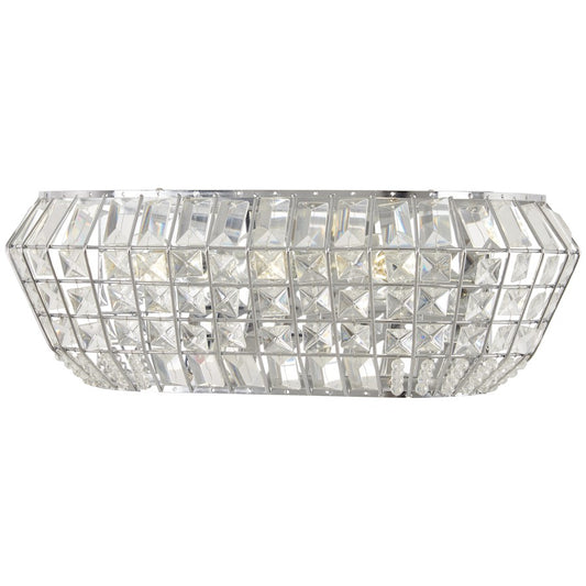 Minka Lavery Braiden 18in 3-Light Vanity Light | Chrome Steel and Crystal Shade | Bathroom Vanity & Powder Room | 18 x 6 x 6 in | Model 2363-77