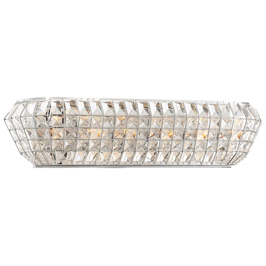 Minka Lavery Braiden 25in 6-Light Bath Vanity Light | Chrome Transitional | Bathroom Vanity & Powder Room | 25 x 25 x 6 in | Model 2364-77