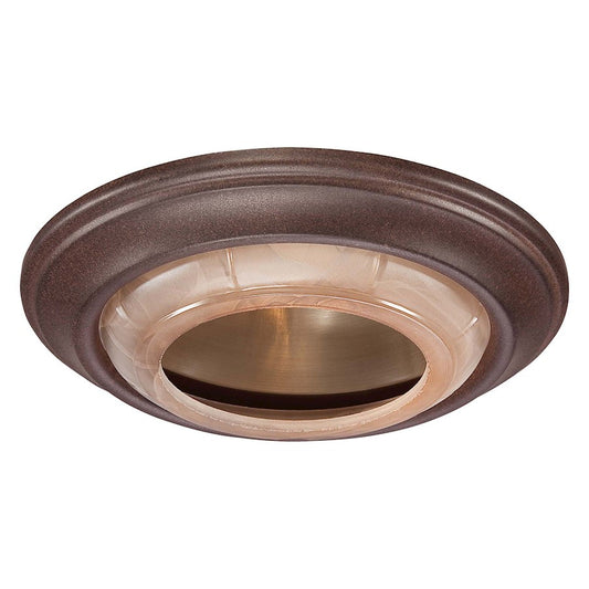 Minka Lavery 1730 Series 8in 1-Light Recessed Trim | Noble Bronze and Etched Marble Glass | Hallway & Living Room Accent | Model 2718-156