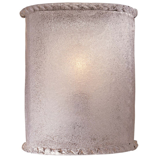 Minka Lavery Wall Sconce | Contemporary White Piastra Glass | Hallway & Bathroom Accent | 8 x 4 x 9 in | Model 338-1