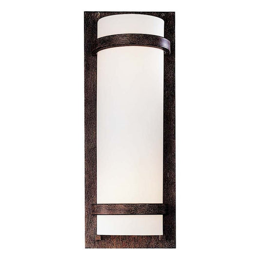 Minka Lavery 2-Light Wall Sconce | Industrial Iron Oxide Finish | Living Room & Hallway Accent | 7 x 4 x 17 in | Model 341-357-PL