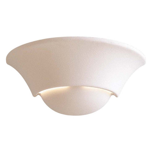 Minka Lavery 1-Light Wall Sconce | Contemporary White Ceramic | Hallway & Bedroom Accent | 12.5 x 6 x 5.5 in | Model 353