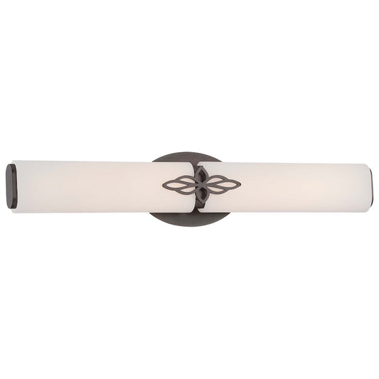 Minka Lavery Bel Air Park LED Bath | Transitional Dark Brushed Bronze | Bathroom Vanity Light | 26 x 3 x 5 in | Model 375-267-L