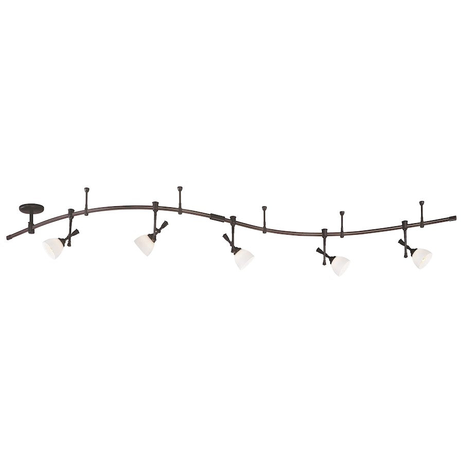 Minka Lavery 4215 192in 5-Light Track Lighting Kit | Contemporary Sable Bronze Patina | Living Room & Hallway | 192 x 12 in | Model 4215-467