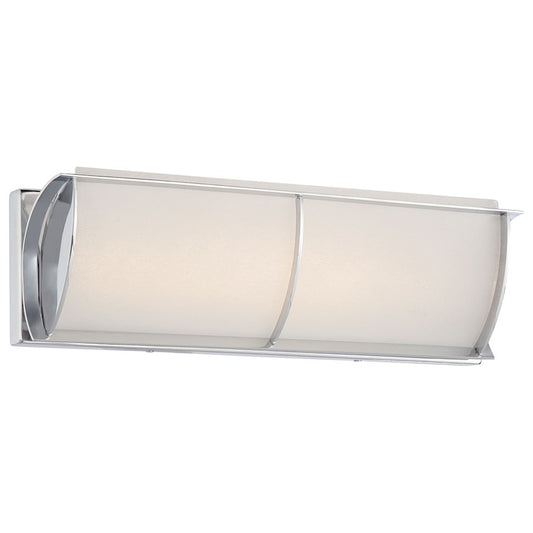 Minka Lavery Arlington Brooke 17in LED Bath Vanity Light | Transitional Chrome | Bathroom Vanity | 17 x 17 x 5 in | Model 422-77-L