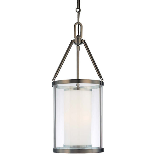Minka Lavery Harvard Court 12in 3-Light Pendant | Traditional Bronze Plated Metal | Kitchen Island & Dining Room | 12 x 12 x 27 in | Model 4367-281