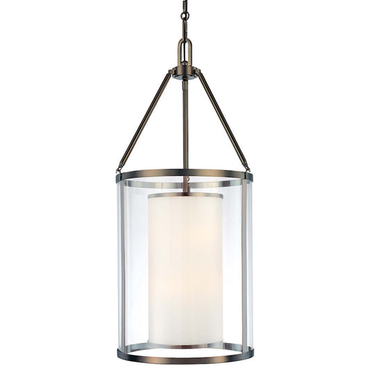 Minka Lavery Harvard Court 17in 6-Light Pendant | Traditional Bronze Plated Metal | Dining Room & Great Room | 17 x 17 x 37 in | Model 4368-281
