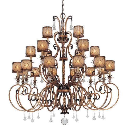 Minka Lavery Aston Court 59in 21-Light Chandelier | Traditional Aston Court Bronze | Grand Foyer & Ballroom | 59 x 59 x 60 in | Model 4759-206