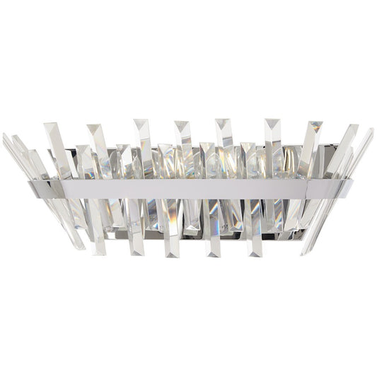 Minka Lavery Echo Radiance 21in 4-Light Vanity | Chrome Clear Glass | Bathroom Vanity Light | 7 x 21 x 7 in | Model 4813-77
