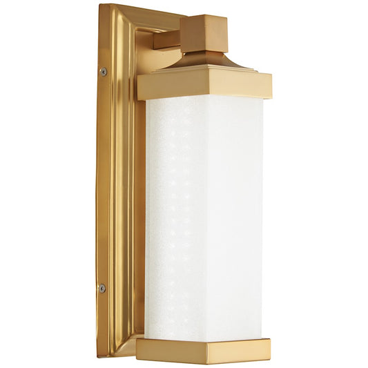 Minka Lavery LED 13in 1-Light Wall Sconce | Liberty Gold Steel and Glass | Hallway & Bathroom Accent | 13 in H | Model 5501-249-L
