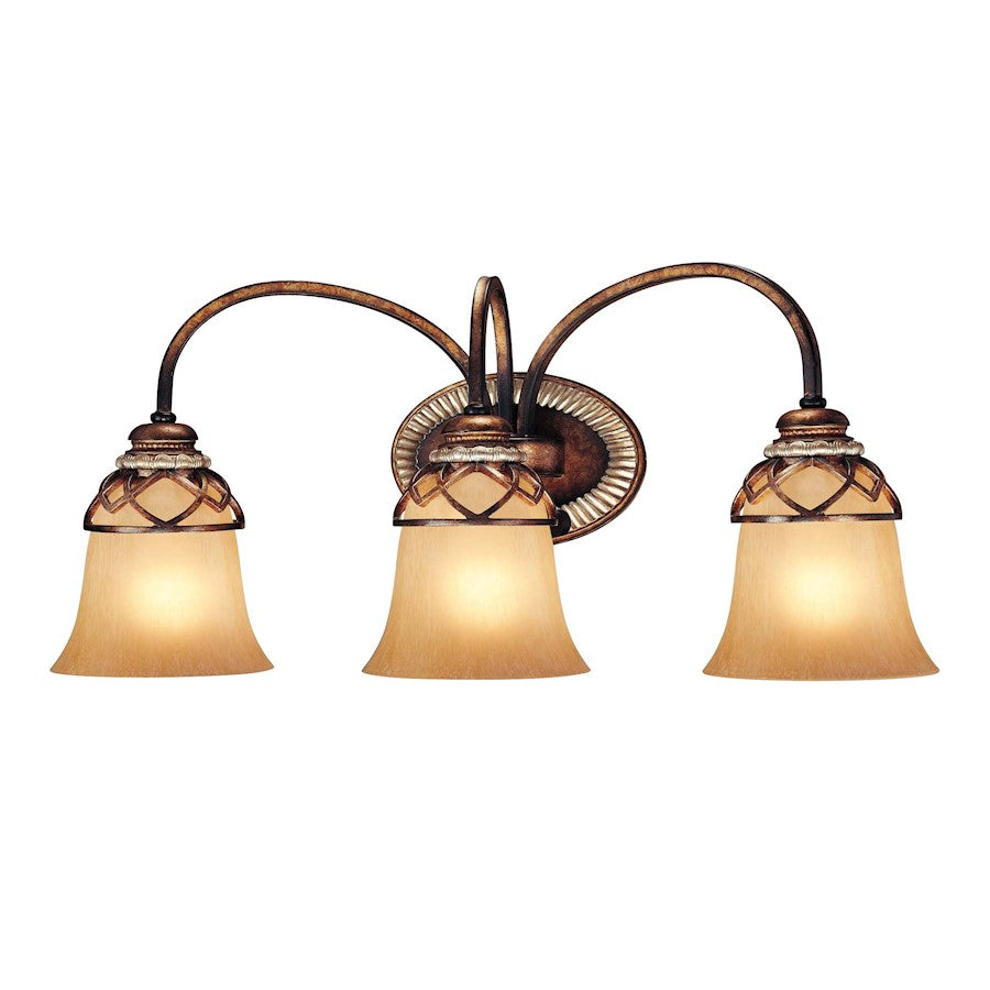 Minka Lavery Aston Court 23in 3-Light Bath Vanity | Traditional Aston Court Bronze and Metal | Bathroom Vanity Light | 23 x 8 x 10 in | Model 5743-206