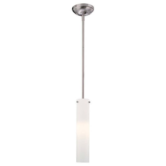 Minka Lavery 1-Light Mini Pendant | Contemporary Brushed Nickel Finish | Kitchen Island & Dining Room Accent | 4.25 x 13.75 in | Model 62-84-PL