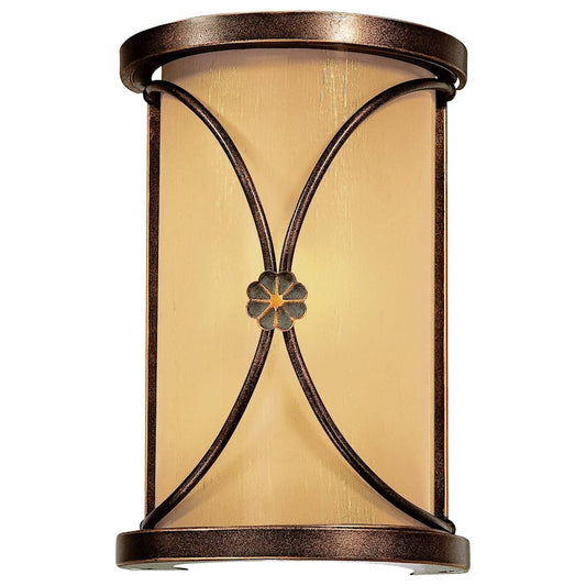 Minka Lavery Atterbury 6in 1-Light Wall Sconce | Traditional Deep Flax Bronze Finish | Hallway & Bedroom Accent | 6 x 4 x 9 in | Model 6230-288