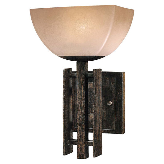 Minka Lavery Lineage 1-Light Bath Vanity Light | Transitional Iron Oxide | Bathroom Vanity | 7 x 6 x 12 in | Model 6270-357