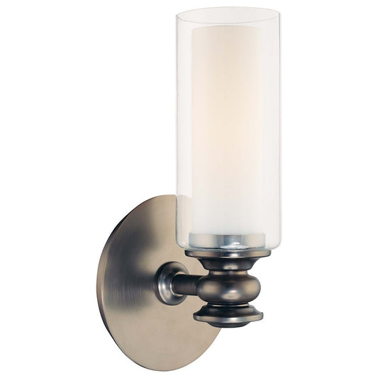 Minka Lavery Harvard Court 1-Light Wall Sconce | Transitional Bronze Plated | Hallway & Bedroom Accent Light | 5 x 4 x 10 in | Model 6361-281