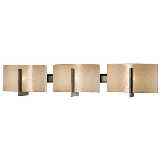 Minka Lavery Clarte 27in 3-Light Bath Vanity Light | Contemporary Patina Iron | Bathroom Vanity & Powder Room | 27 x 5 x 6 in | Model 6393-573
